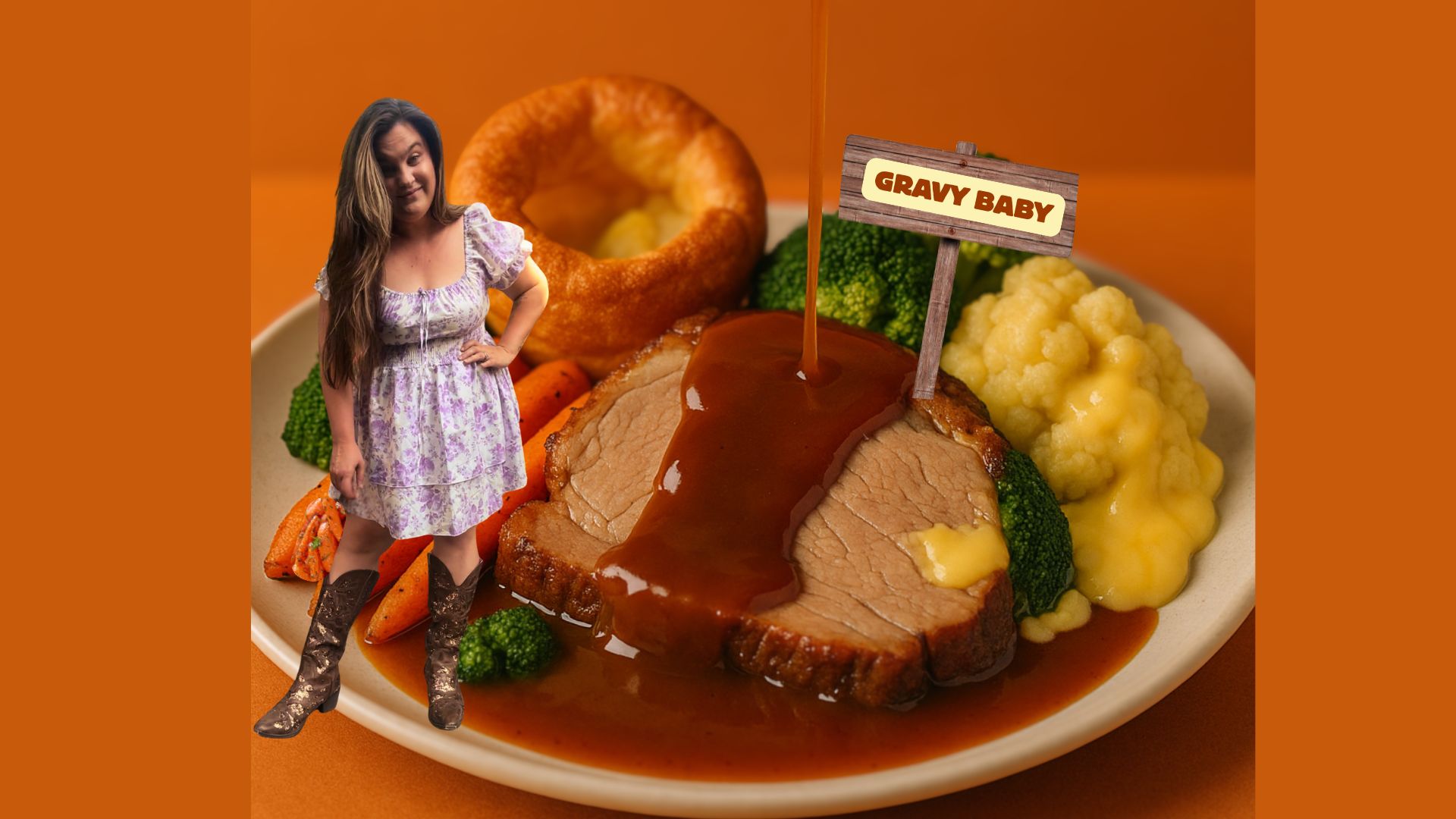 Cover art for country singer song gravy baby